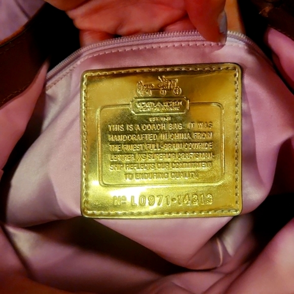 Authentic Coach Madison Maggie Brown Leather Hobo Shoulder Purse - Picture 8 of 17